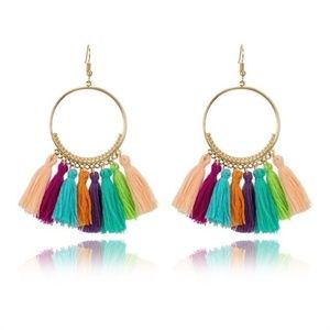 5 for $25 | BE22 | Multi Color Tassel Earrings